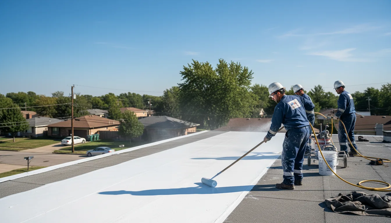 Commercial roof coating in Summerfield, KS near me